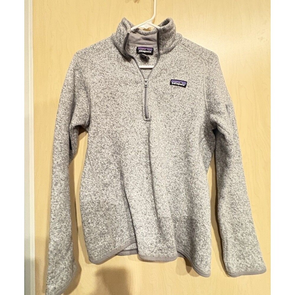 Patagonia Women’s Better Sweater 1/4 Zip Fleece Pullover Gray Size M